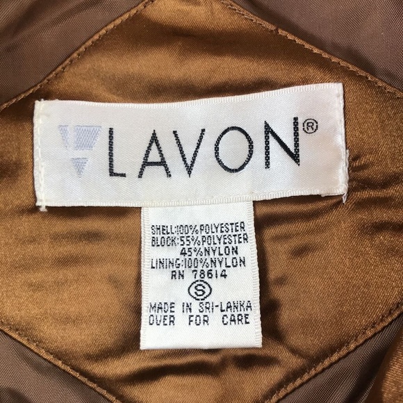 Lavon Womens Tracksuit Brown Geometric Vintage S - Picture 7 of 7